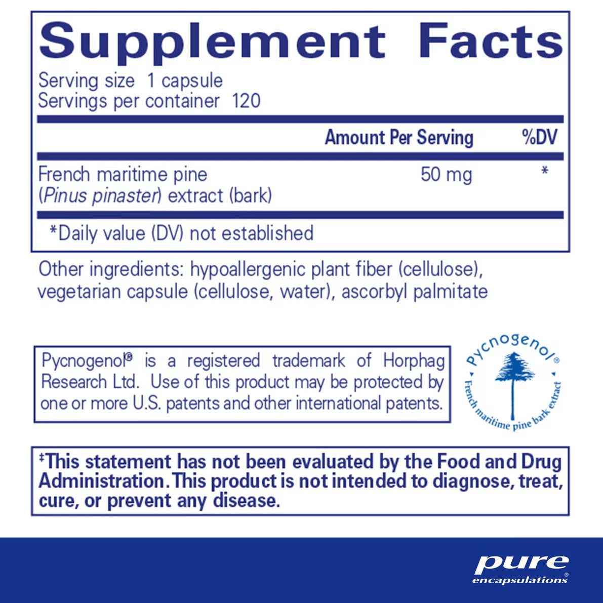 Pycnogenol® 50 mg